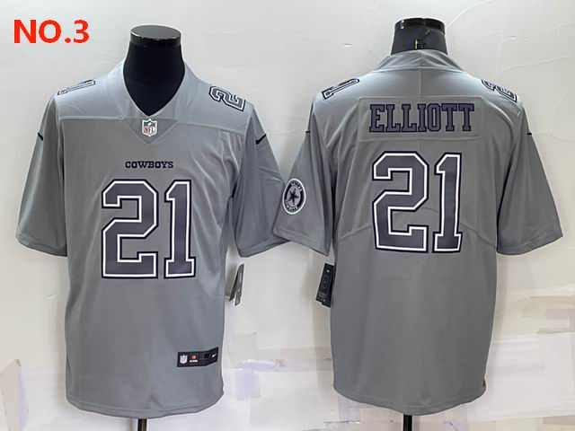 Men's Dallas Cowboys #21 Ezekiel Elliott Jerseys NO.3;